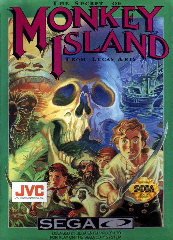 The Secret of Monkey Island box art for Sega CD